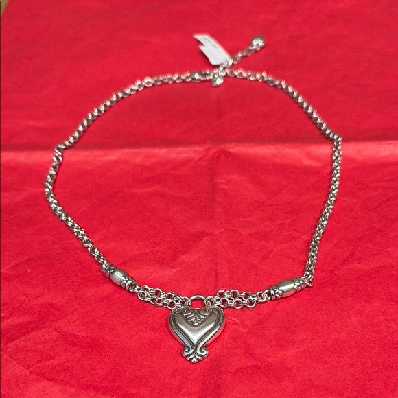 Brighton Silver Heart Chain Necklace! - Picture 1 of 5